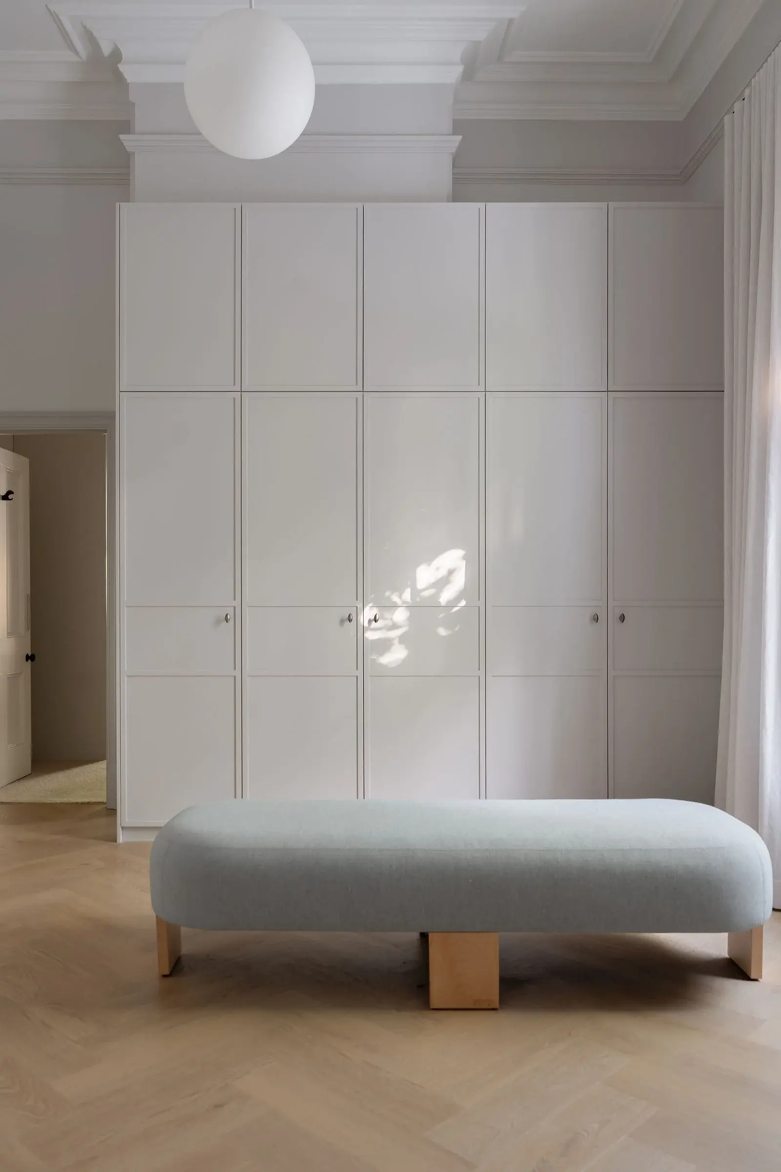 Master dressing room with panelled joinery